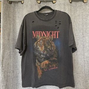 Midnight Tiger Tunic Top